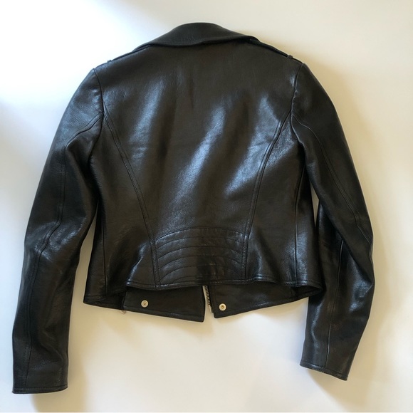 Versace Versus Black Leather Jacket Motorcycle - Picture 6 of 6